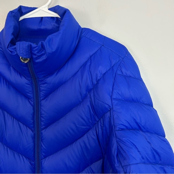 Calvin Klein Packable Lightweight Royal Blue Premium Down Feather Jacket Large - Picture 4 of 12